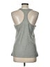 Nike 100% Polyester Solid Gray Active Tank Size L - photo 2