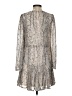 En Creme 100% Polyester Paisley Silver Cocktail Dress Size S - photo 2