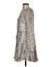 En Creme 100% Polyester Paisley Silver Cocktail Dress Size S - photo 5