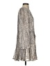 En Creme 100% Polyester Paisley Silver Cocktail Dress Size S - photo 4