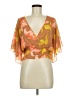 Tiny 100% Rayon Orange 3/4 Sleeve Blouse Size M - photo 1