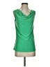 Susan Lawrence Green Sleeveless Blouse Size S - photo 1