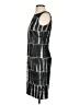 Max Mara 100% Cupro Graphic Gray Cocktail Dress Size 6 - photo 5