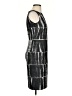 Max Mara 100% Cupro Graphic Gray Cocktail Dress Size 6 - photo 4