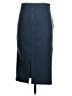 Humanoid Solid Blue Wool Skirt Size S - photo 2