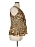 Milano 100% Polyester Brown Sleeveless Blouse Size XL - photo 4