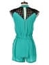 LovPosh 100% Polyester Color Block Teal Romper Size S - photo 2