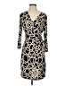 Nine West Graphic Black Casual Dress Size 2 - photo 1