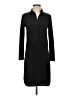 Topshop Solid Black Casual Dress Size 4 - photo 1