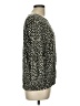 MICHAEL Michael Kors 100% Viscose Animal Print Black 3/4 Sleeve Blouse Size L - photo 4