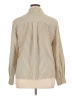 Jones New York 100% Polyester Stripes Tan Long Sleeve Blouse Size 16 - photo 2