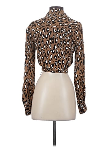 Diane von Furstenberg Long Sleeve Silk Top (view 2)