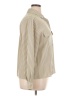 Jones New York 100% Polyester Stripes Tan Long Sleeve Blouse Size 16 - photo 4