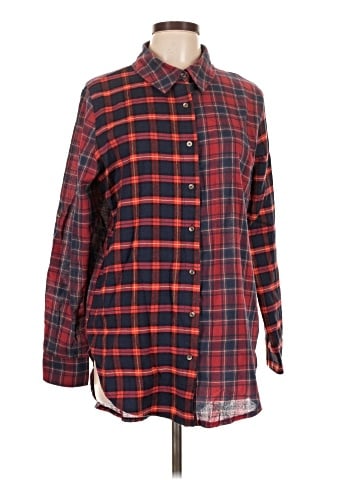 Very J Long Sleeve Button-Down Shirt (view 1)