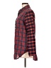 Very J Plaid Red Long Sleeve Button-Down Shirt Size L - photo 5