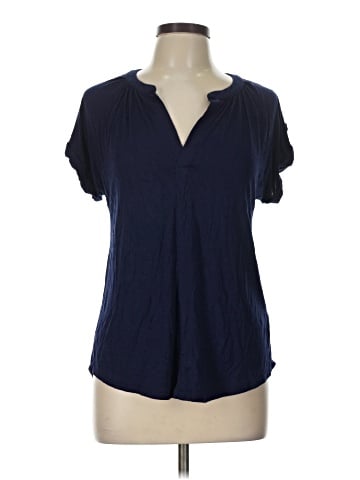 Cable & Gauge Short Sleeve Blouse (view 1)