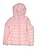 Uniqlo 100% Polyester Solid Pink Snow Jacket Size 9 - 10 - photo 1