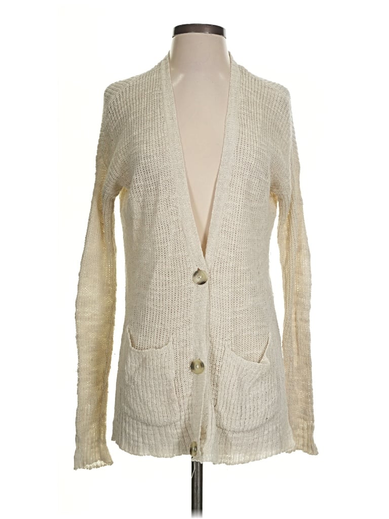 Pre-owned Hollister Cardigan Sweater In Ivory