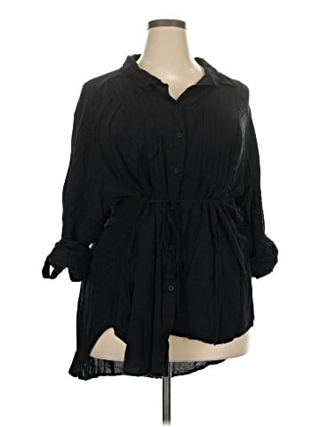 Torrid 3/4 Sleeve Button-Down Shirt (view 1)