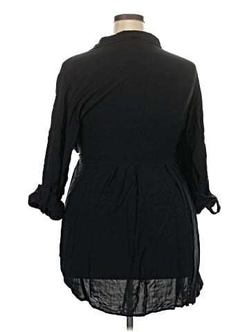 Torrid 3/4 Sleeve Button-Down Shirt (view 2)