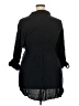 Torrid 100% Rayon Black 3/4 Sleeve Button-Down Shirt Size 5X Plus (5) - photo 2