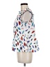 THML White Short Sleeve Blouse Size M - photo 5