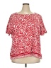 Kim Rogers 100% Cotton Red Short Sleeve Blouse Size 3X - photo 1