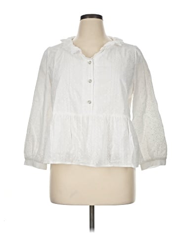 Shiny By Nature 3/4 Sleeve Blouse (view 1)