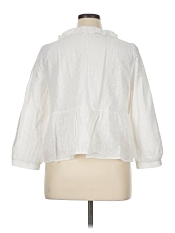 Shiny By Nature 3/4 Sleeve Blouse (view 2)