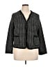 Max Studio 100% Polyester Houndstooth Black Blazer Size XL - photo 1