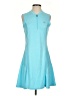 Mofiz 100% Polyester Solid Teal Casual Dress Size S - photo 1