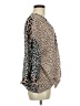 Umgee Animal Print Brown Long Sleeve Blouse Size M - photo 4