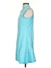 Mofiz 100% Polyester Solid Teal Casual Dress Size S - photo 5