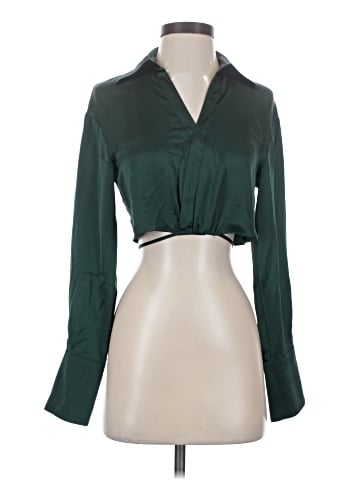 Nicholas Long Sleeve Silk Top (view 1)