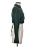 Nicholas 100% Silk Green Long Sleeve Silk Top Size 0 - photo 4