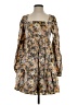 Mittoshop 100% Polyester Floral Brown Casual Dress Size S - photo 1