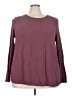 Flax Burgundy Long Sleeve Blouse Size 22 (2G) - photo 1
