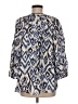 Zara Blue 3/4 Sleeve Blouse Size M - photo 2