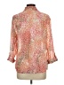 JM Collection Animal Print Pink 3/4 Sleeve Blouse Size 12 - photo 2