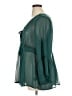 Torrid Teal 3/4 Sleeve Blouse Size 1X Plus (1) - photo 5