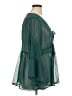 Torrid Teal 3/4 Sleeve Blouse Size 1X Plus (1) - photo 4