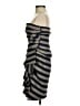 BCBGMAXAZRIA 100% Polyester Stripes Gray Cocktail Dress Size 2 - photo 5