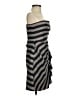 BCBGMAXAZRIA 100% Polyester Stripes Gray Cocktail Dress Size 2 - photo 4