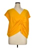 Zara Yellow Short Sleeve Top Size XL - photo 1