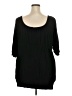 Torrid 100% Rayon Black 3/4 Sleeve Top Size 5X Plus (5) - photo 2