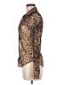 Olivaceous Animal Print Brown Long Sleeve Blouse Size M - photo 5