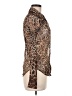 Olivaceous Animal Print Brown Long Sleeve Blouse Size M - photo 4