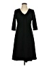 Eddie Bauer Solid Black Casual Dress Size L - photo 1