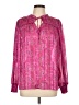 Maison d' Amelie 100% Polyester Pink Long Sleeve Blouse Size L - photo 1