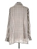 Marina Rinaldi Houndstooth Brown 3/4 Sleeve Blouse Size 12 (estimated) - photo 2